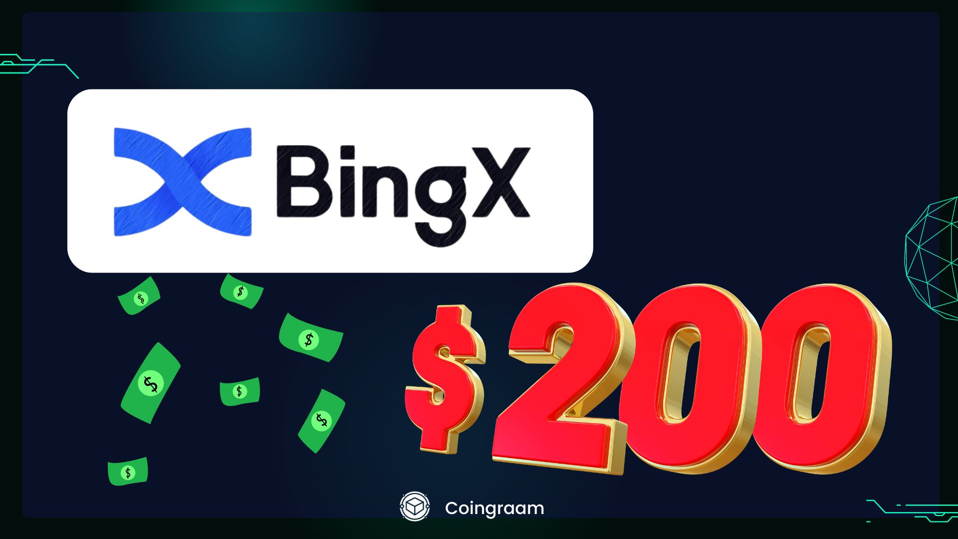 شرکت در رویداد قرعه کشی صرافی BingX: فرصتی برای برنده شدن تا 200 دلار!