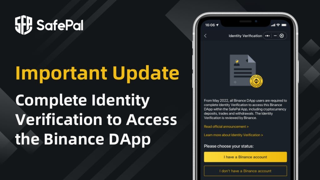 احراز هویت برای کاربران DApp بایننس کیف‌پول SafePal اجباری شد

