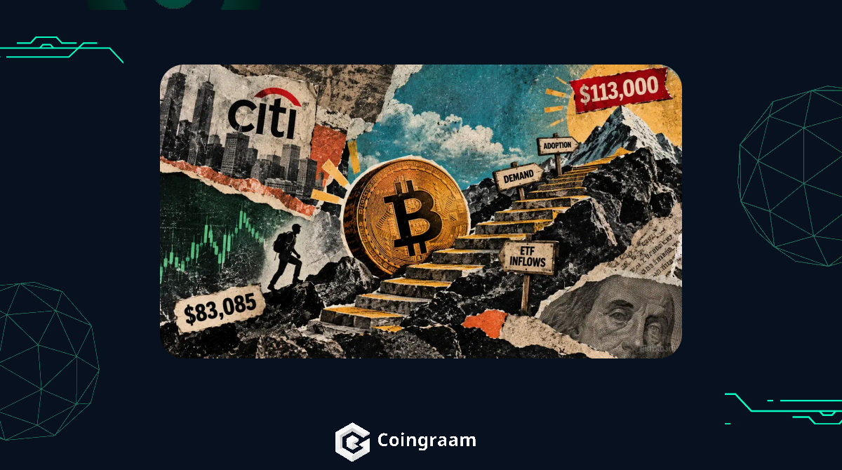 پیش‌بینی قیمت بیت‌کوین تا ۱۱۳ هزار دلار توسط سیتی‌بانک